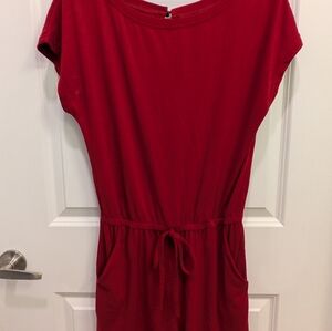 Off Shoulder Pockets Tee Short Sleeve Romper
